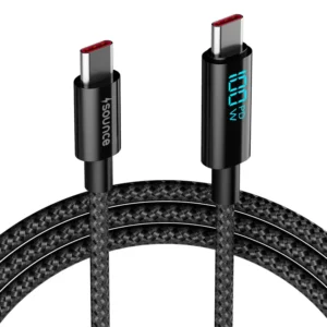 Cable Con Display de carga Tipo "C" a "C"